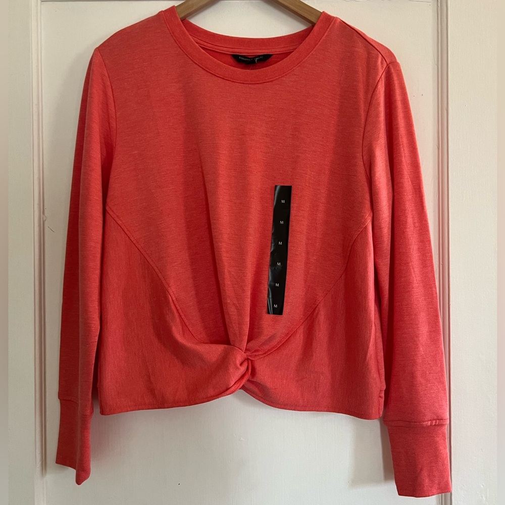 Women's Banana Republic Coral Twist Front Top NWT